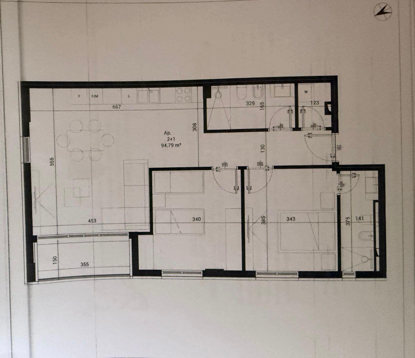 “Park House Residence” – Mjull-Bathore apartament 2+1+2 për Shitje!! - 5