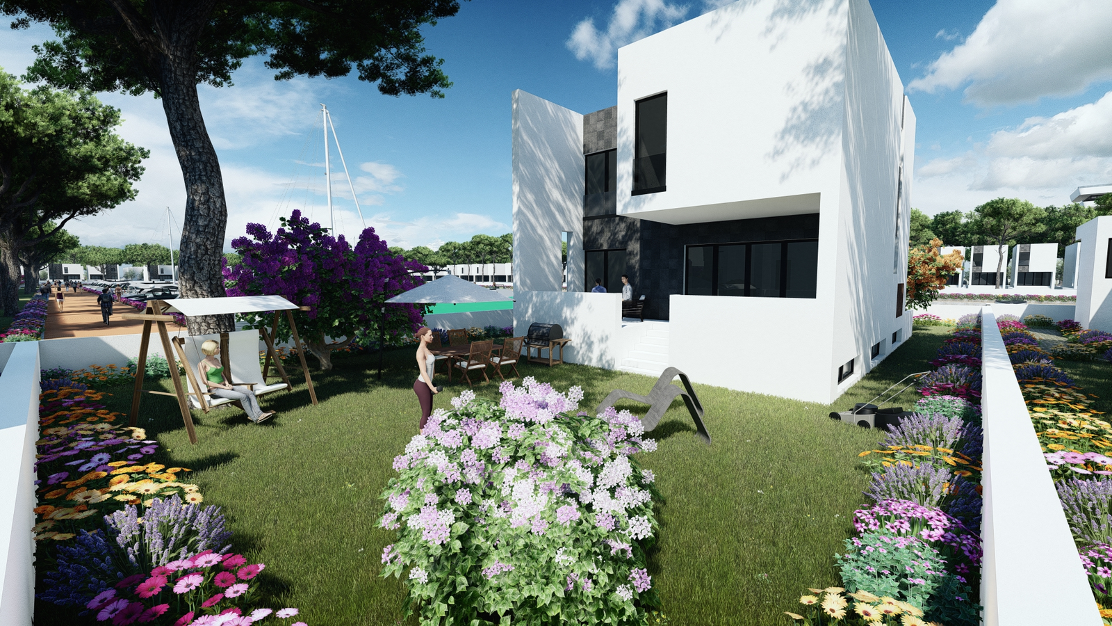 SHITET VILE ELITARE NE REZIDENCEN TURQUOISE MARINA, HAMALLAJ, GJIRI I LALZIT - 6