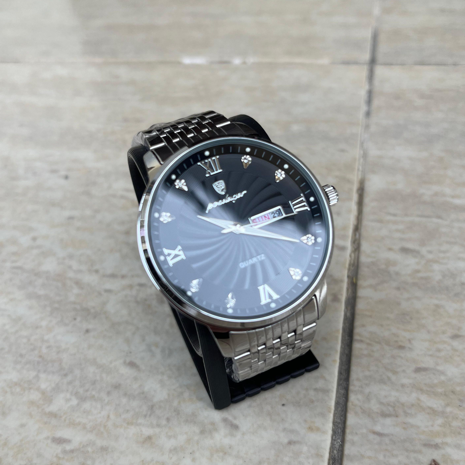 Orë elegante POEDAGAR – Quartz, me datë - 2