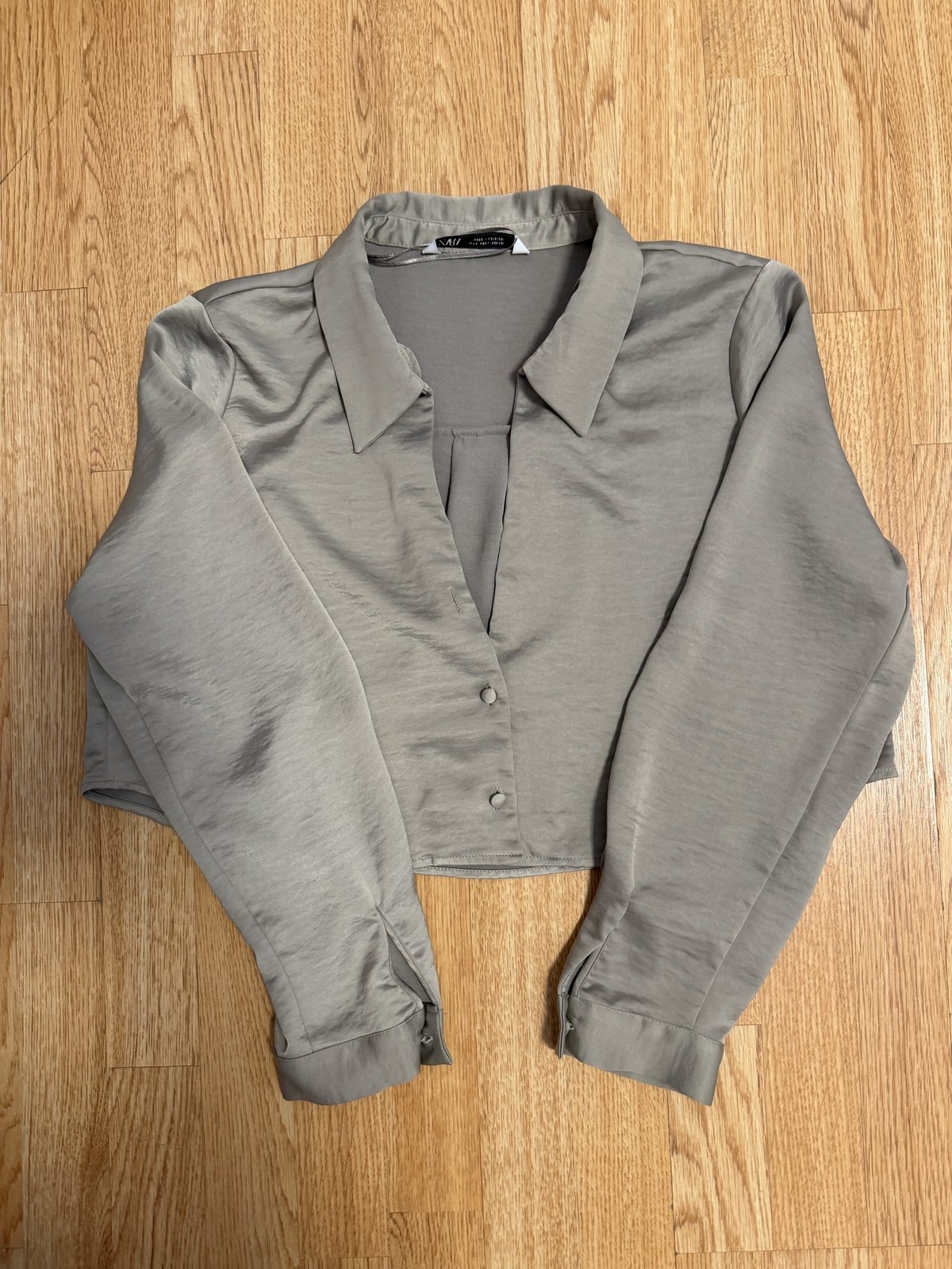 Zara satin shirt