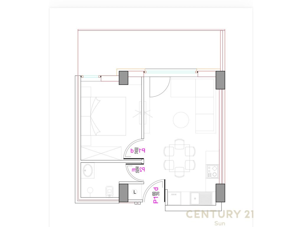 SHITET APARTAMENT 1+1 TEK REZIDENCA ALBA ISH PARKU 159,300 € - 1