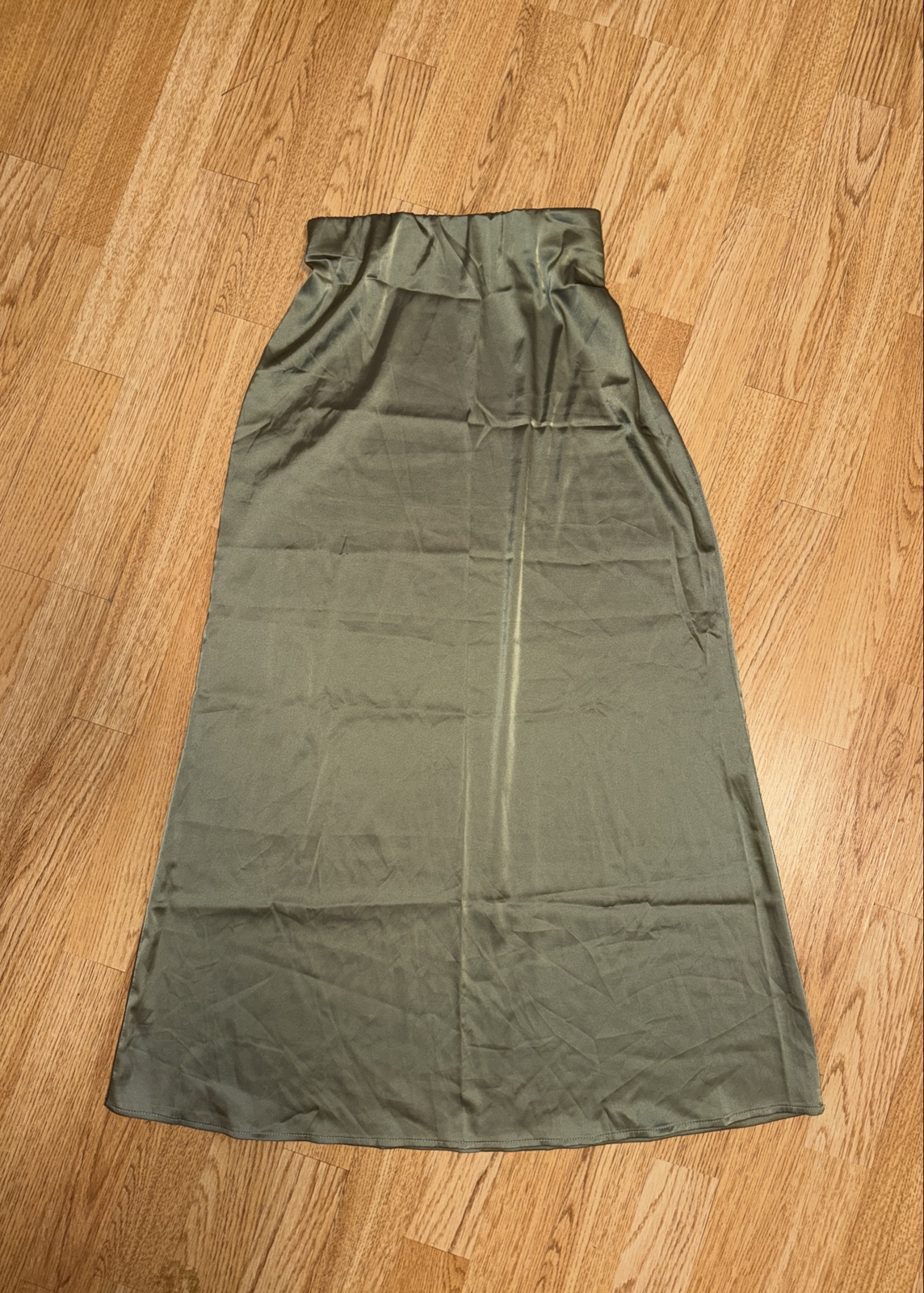 Satin Maxi Skirt - 2