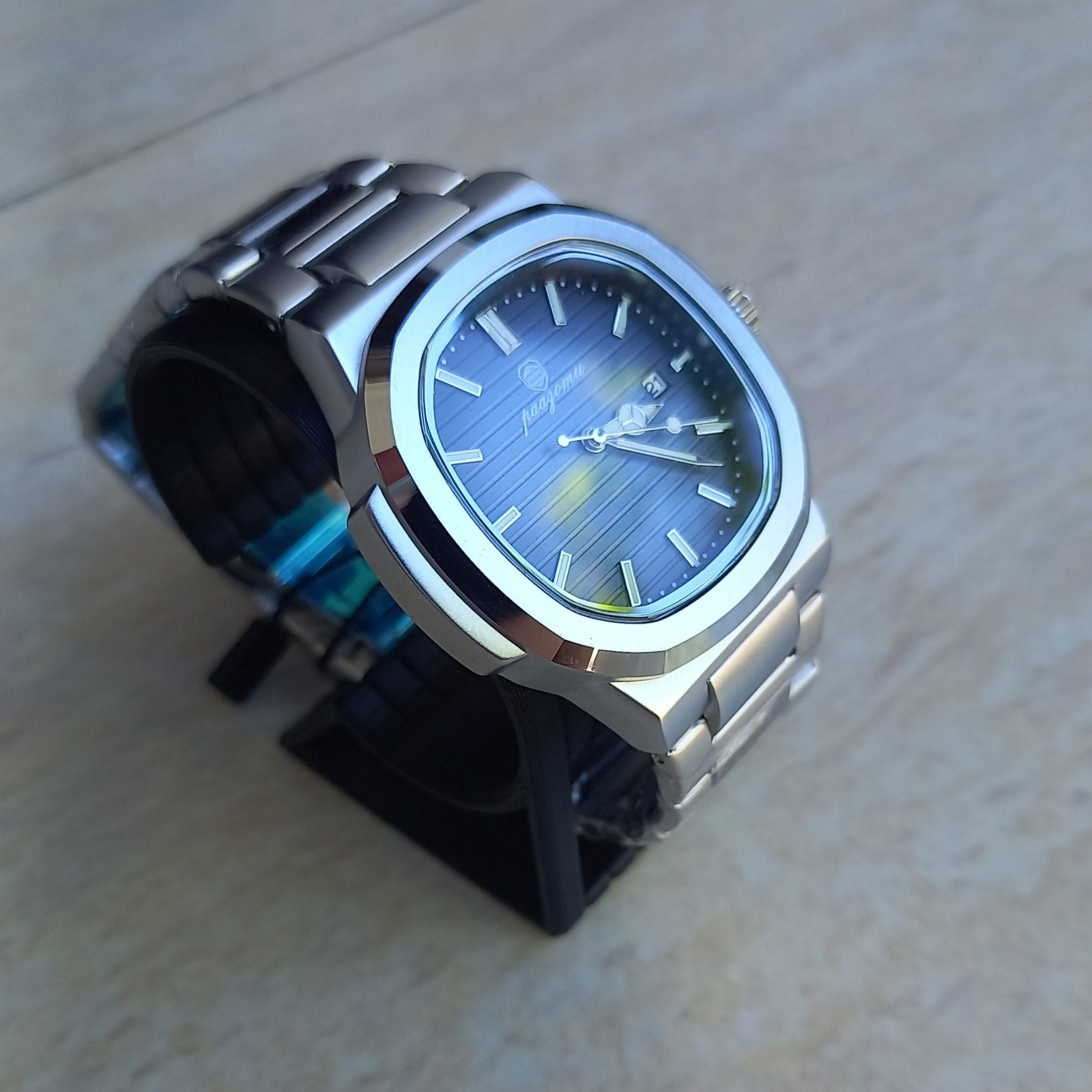 ⌚ Ore Luksoze Business Premium – Stainless Steel Blue Dial - 3