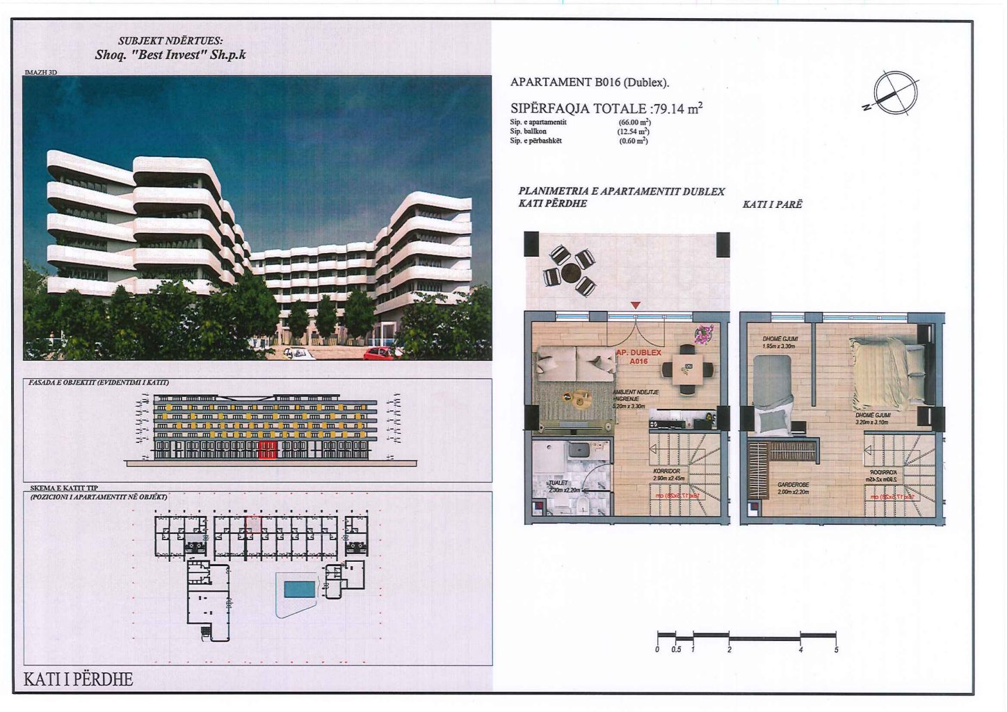 Duplex 2+1, 79 m² – Mei Residence, Qerret (B016) - 4