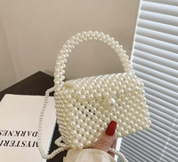 Çantë Dore Elegante me Perlë – Elegancë dhe Stil Unik - 1
