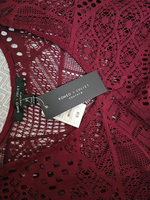 Fustan Romeo + Juliet Couture – Burgundy Lace Dress - 3