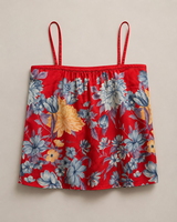 Bluzë me rripa dhe print floral- 44- summer outfit - 3