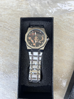 Orë elegante për meshkuj – stil luksoz skeleton, çelik inox (si Audemars style) - 3